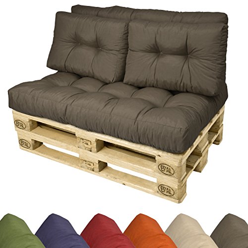 Paletten-Kissen in dunkelgrau