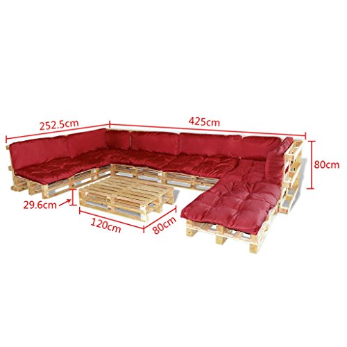 vidaXL Paletten Lounge