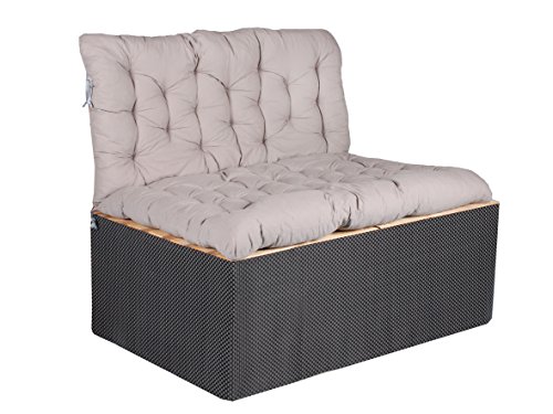 Palettenmöbel Set braun beige