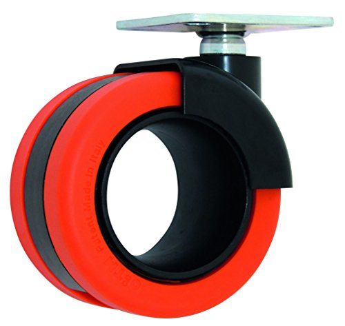 Design- Lenkrollen rot