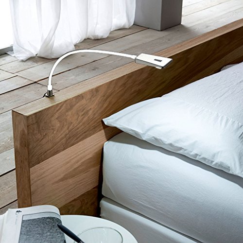 Moderne LED Bettleuchte weiß