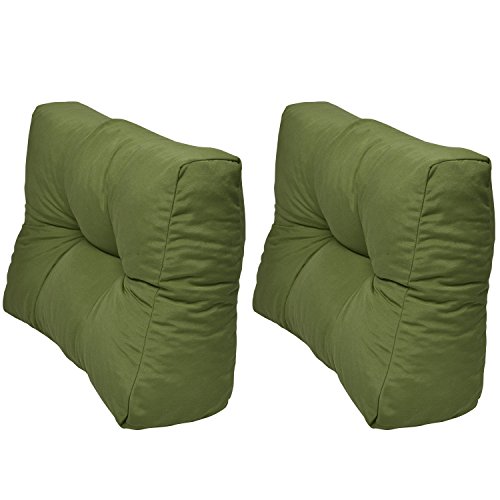 2-tlg Rückenkissen grün