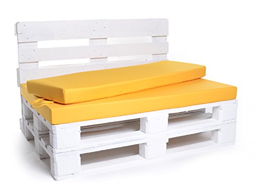 Palettenkissen gelb