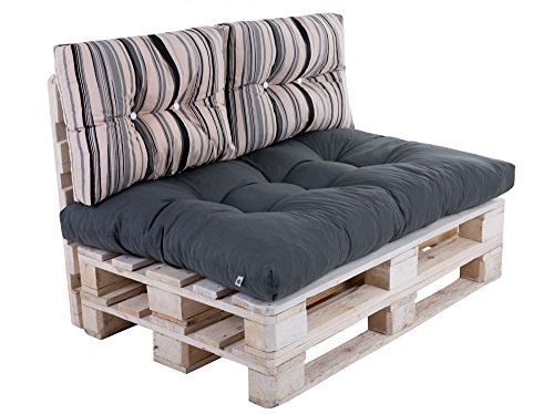 Palettenkissen Set gestreift