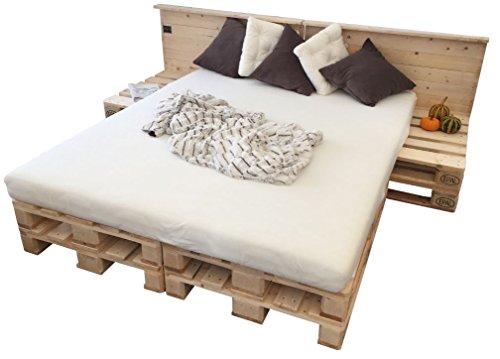 Paletten Doppelbett