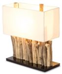 Tischlampe recyceltem Holz