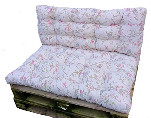 Dekokissen Palettensofa Blumenmuster