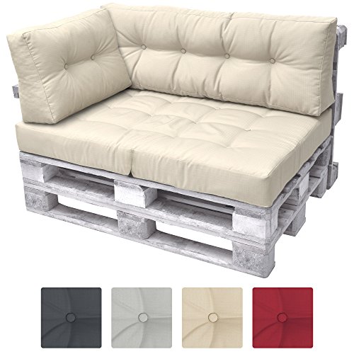 Paletten Premium Seitenkissen Natur