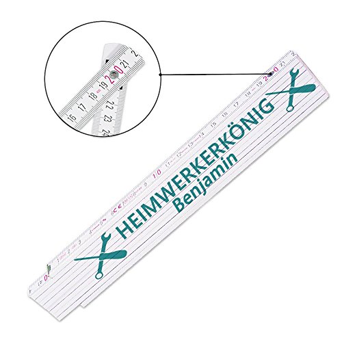 Zollstock mit individuellem Namen