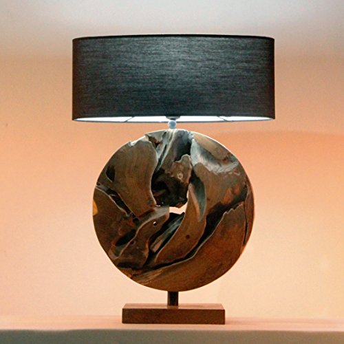 Teakholz Tischleuchte